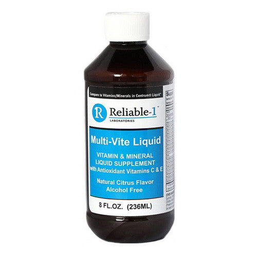 Reliable1 Laboratories Multi Vite Liquid, Natural Citrus Flavor, 8 Oz